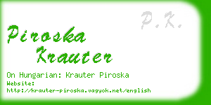 piroska krauter business card